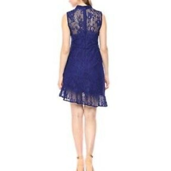 GUESS Blue Brandie Cut Out Lace Sleeveless Dress - Picture 2 of 2